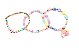 Great Pretenders - Rainbow Smiles Bracelet Set