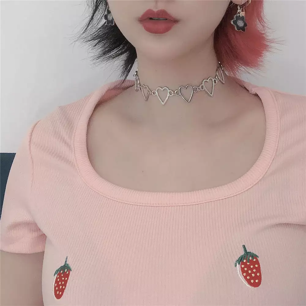 HARAJUKU “LOVE LOVE” CHOKER BY13013