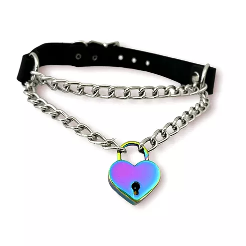 Heart lock Choker