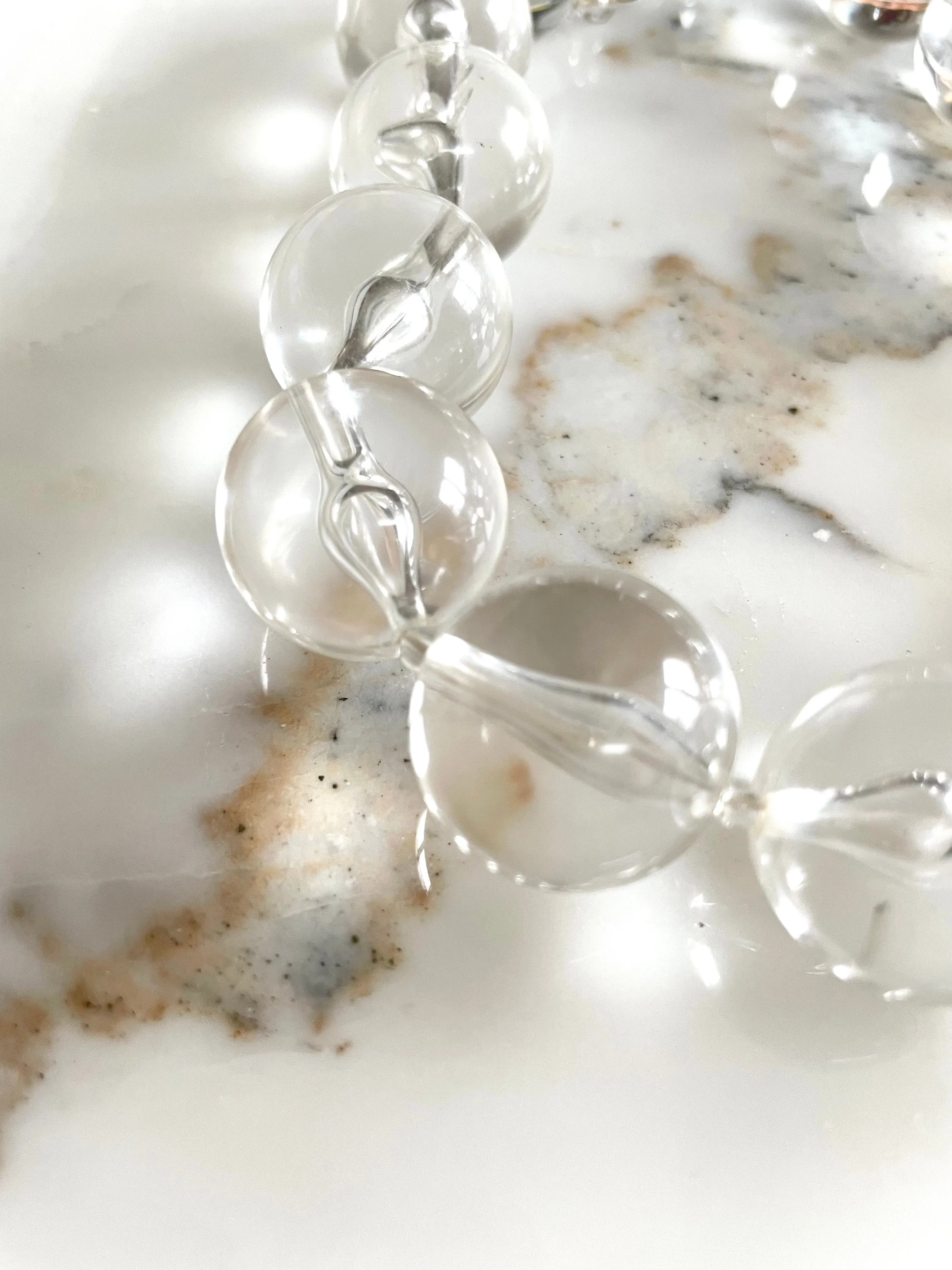 Ice Globe Lucite Necklace