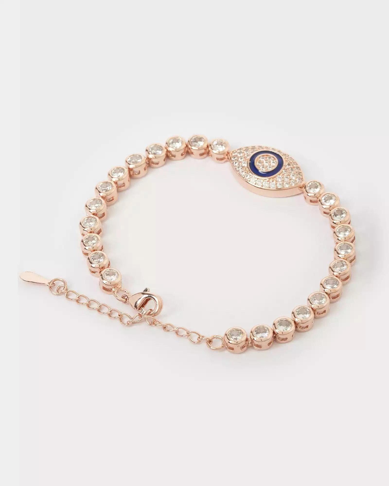 Izoa Romania Evil eye Tennis Bracelet Rose Gold