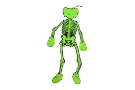 KAWS SKELETON BOARD CUTOUT ORNAMENT GREEN 40x20 inches