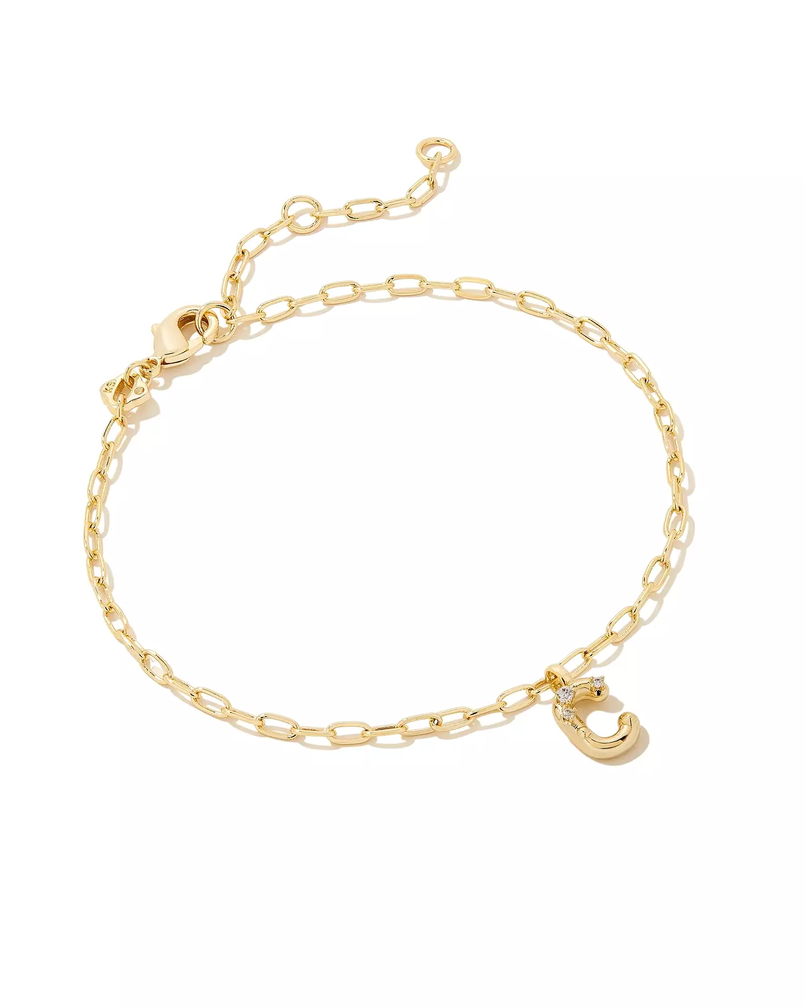 Kendra Scott Crystal Letter Delicate Bracelet