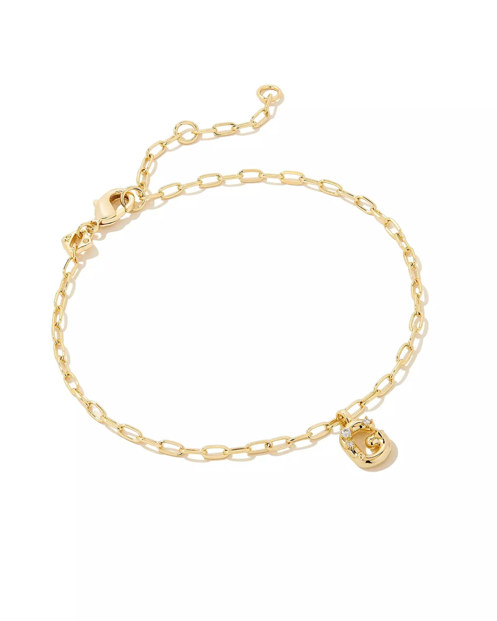 Kendra Scott Crystal Letter Delicate Bracelet