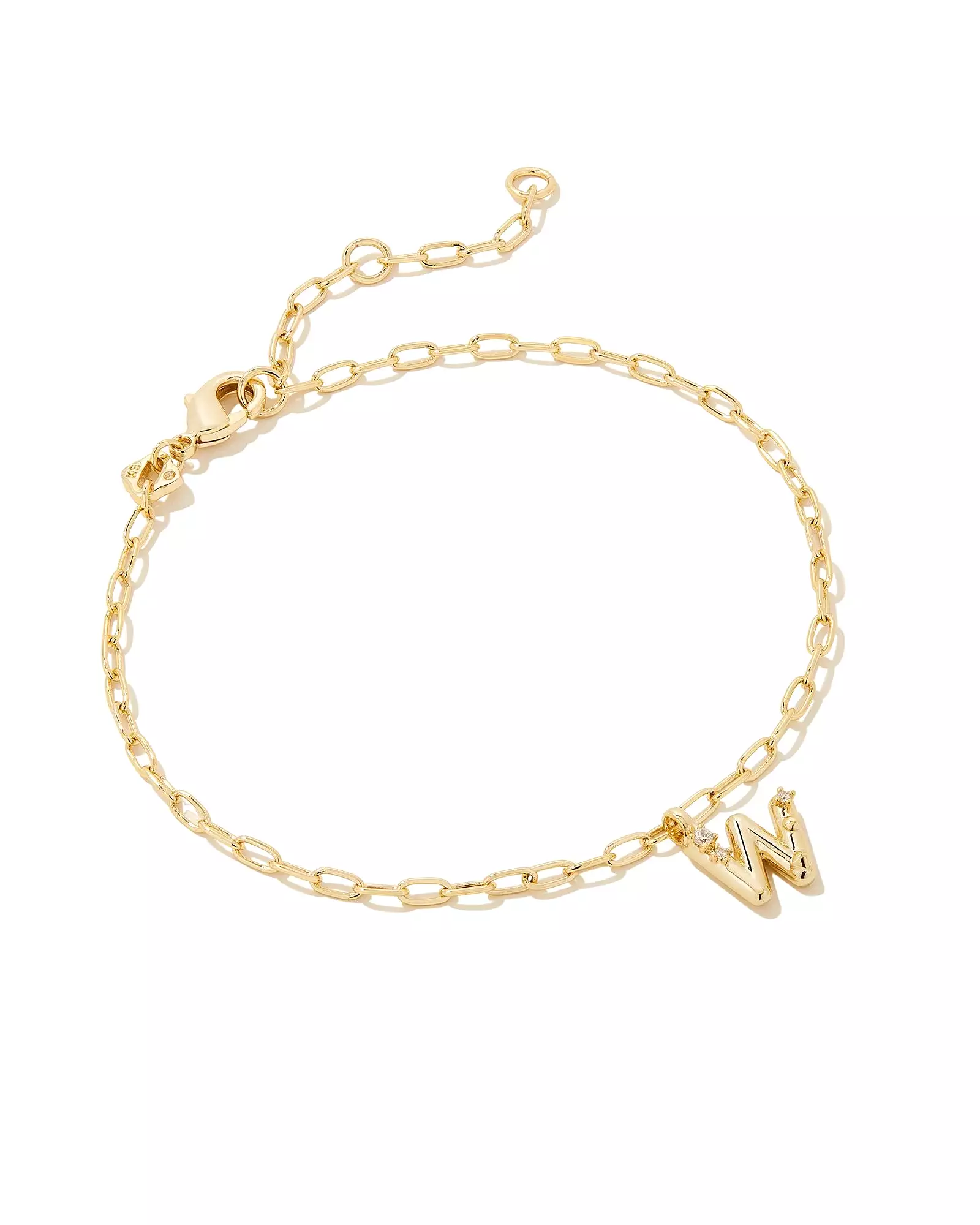 Kendra Scott Crystal Letter Delicate Bracelet