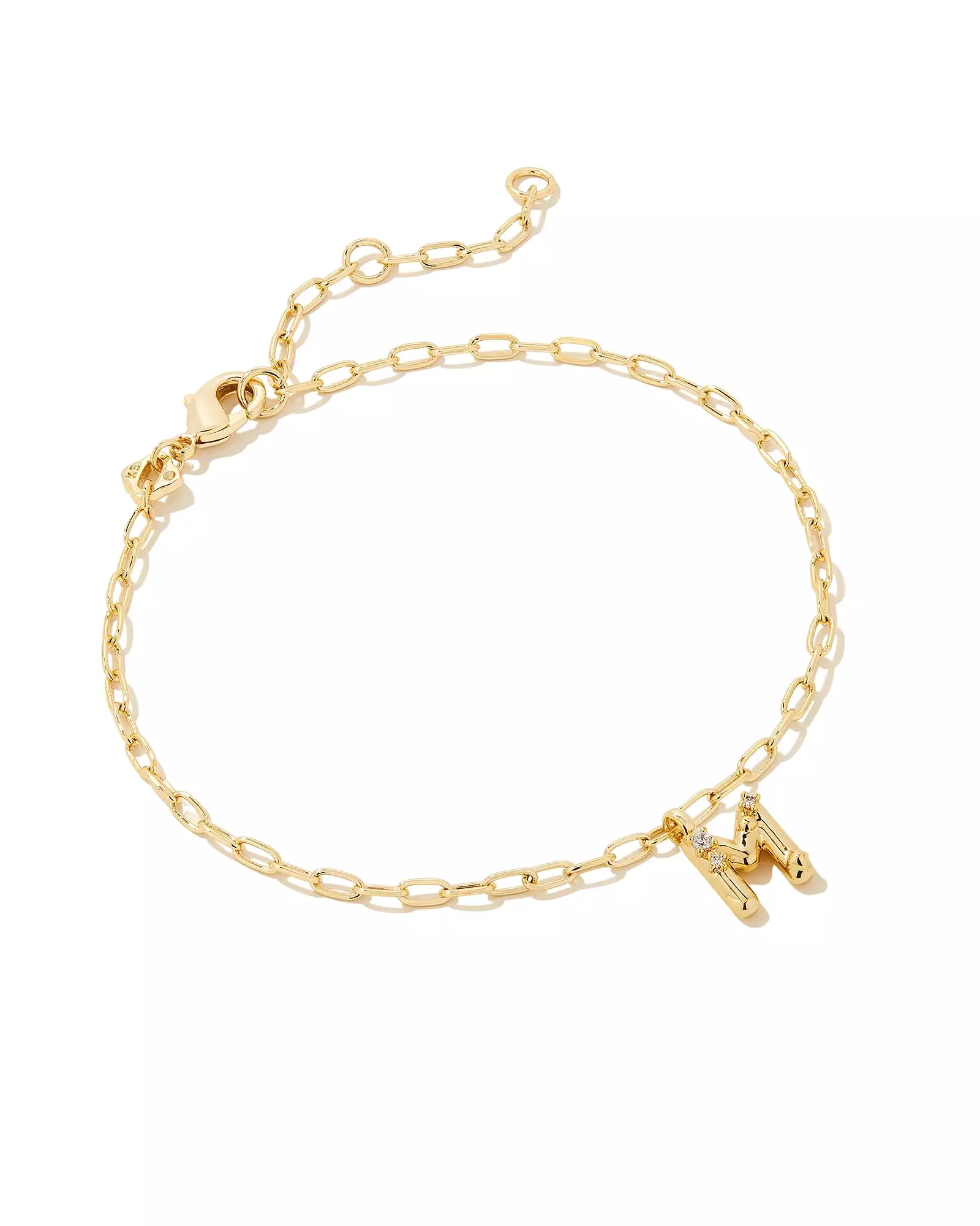 Kendra Scott Crystal Letter Delicate Bracelet