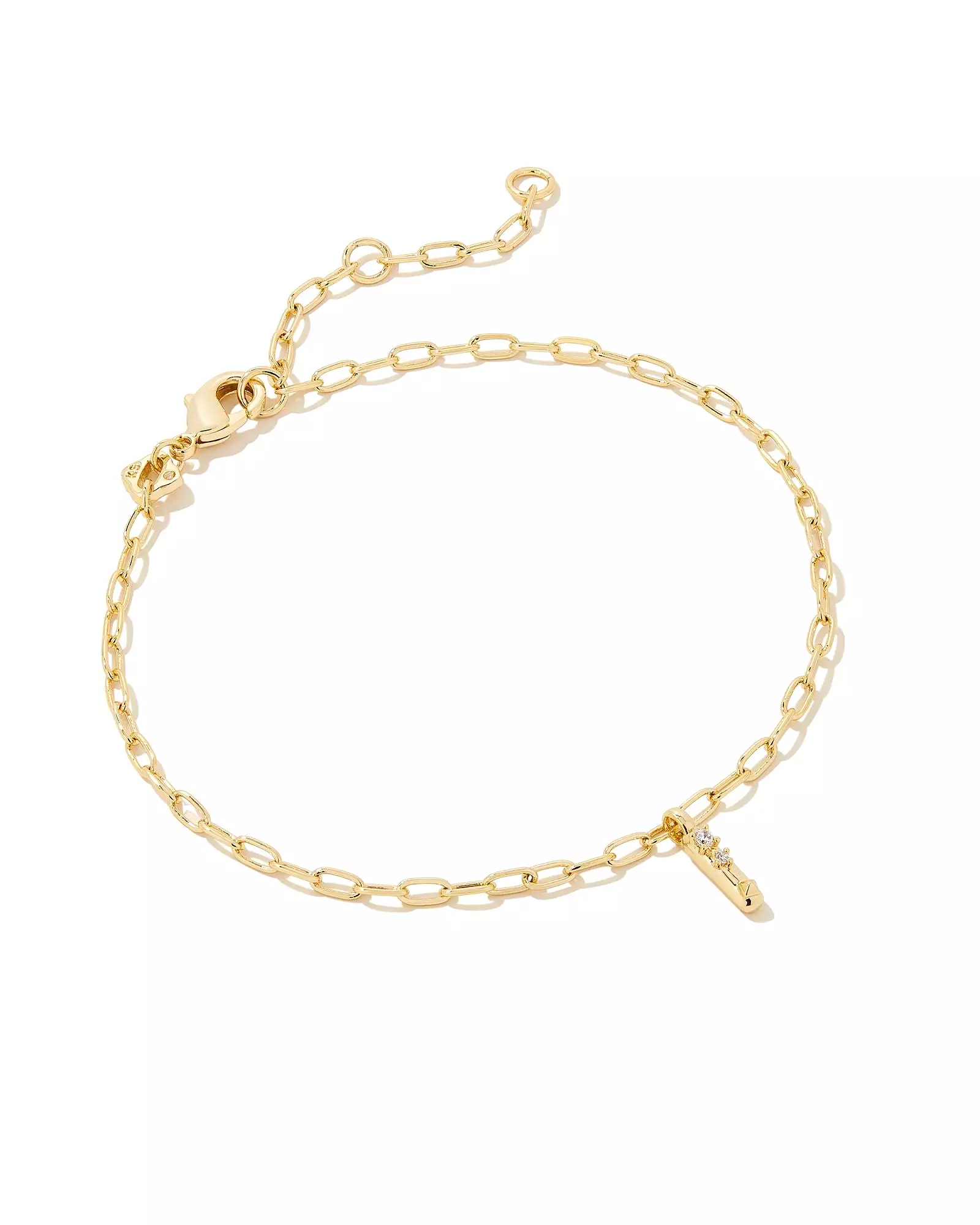 Kendra Scott Crystal Letter Delicate Bracelet