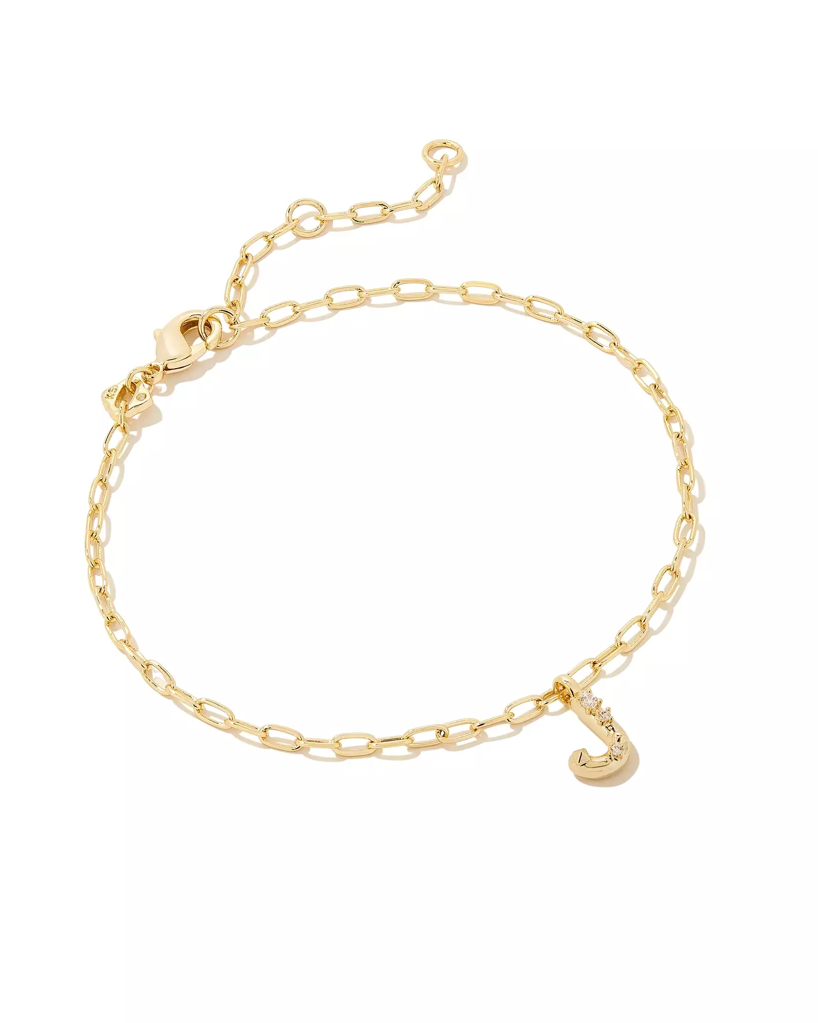 Kendra Scott Crystal Letter Delicate Bracelet