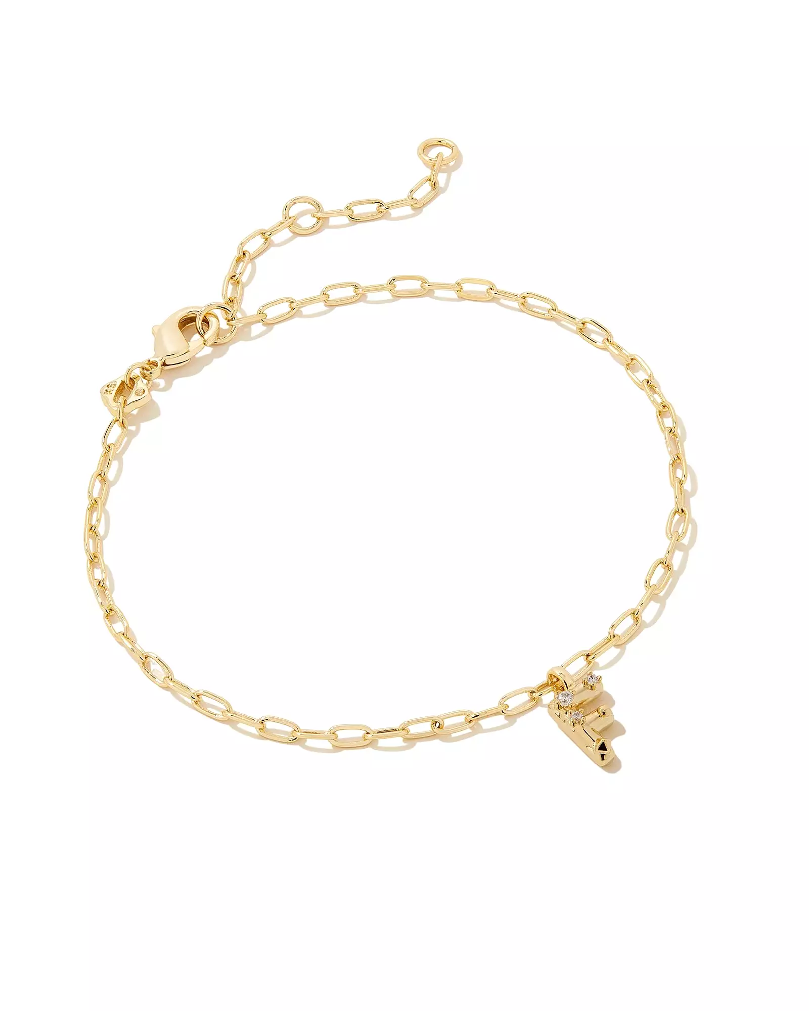 Kendra Scott Crystal Letter Delicate Bracelet