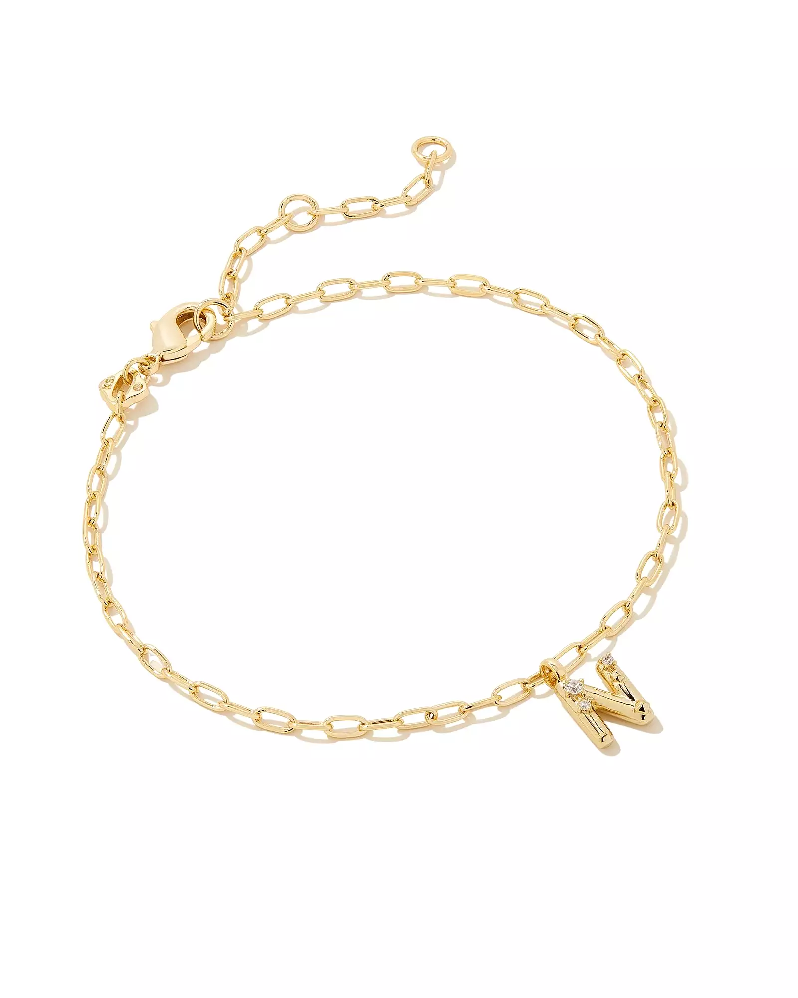 Kendra Scott Crystal Letter Delicate Bracelet