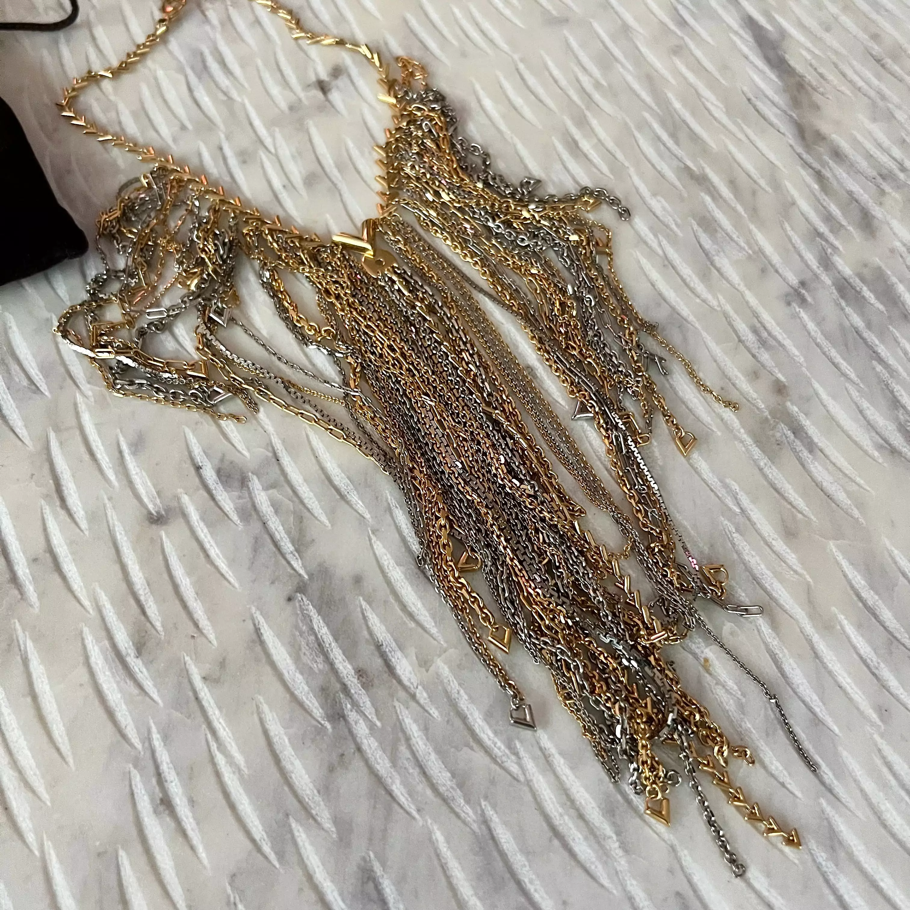 Louis Vuitton Fringe Choker Necklace