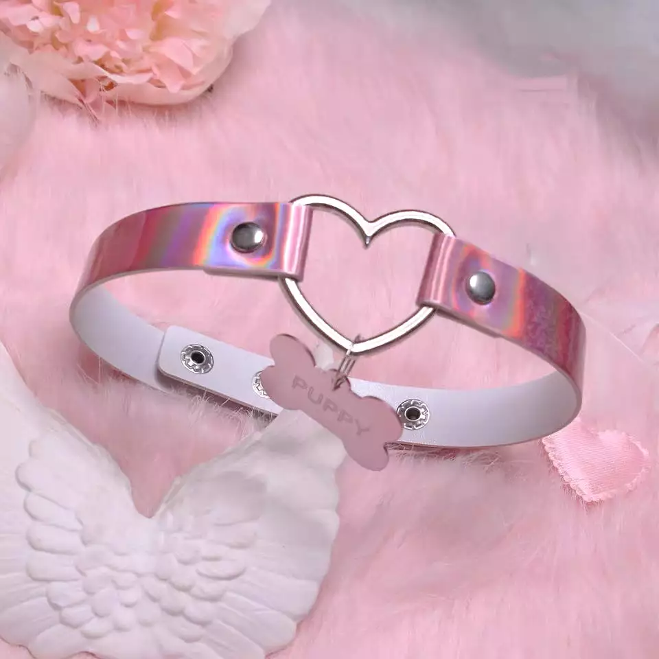 “LOVE&PUPPY” PINK CHOKER BY30405