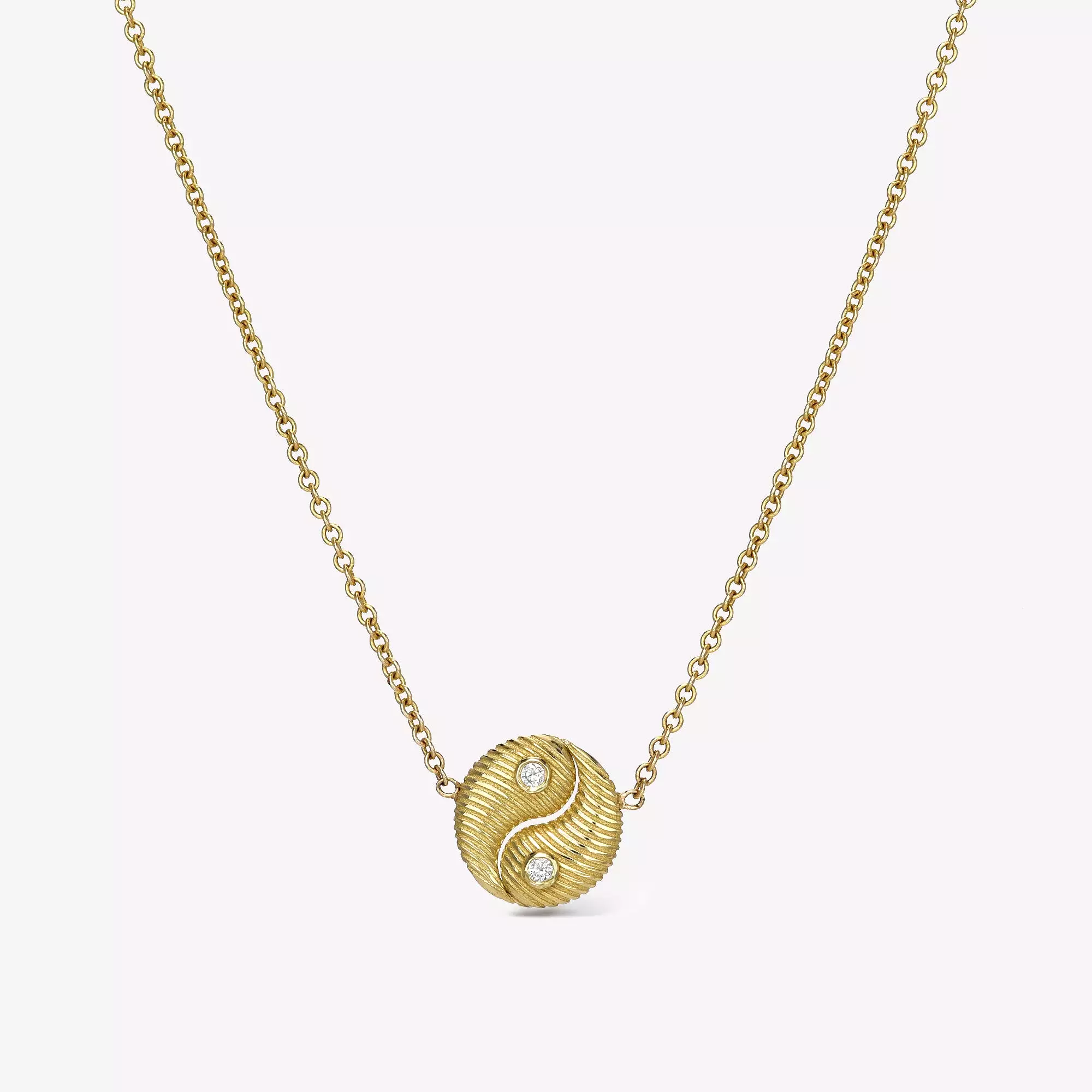 Mini All Gold Yin Yang Pendant