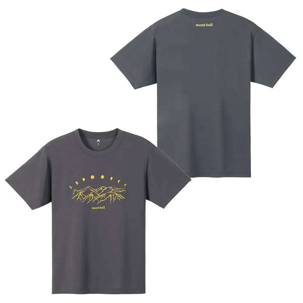 Montbell T-Shirt Unisex Wickron T Japan Alps at Night - Everyday Hiking Trekking Firstlayer