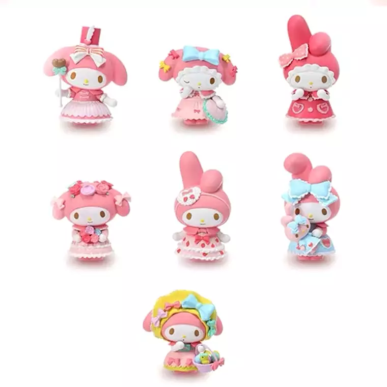 my melody mysterious box (lucky box) tea party ornament