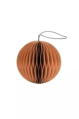 Nordic Rooms - Christmas Ornament - Paper Sphere - 8.5cm - Clay