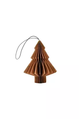 Nordic Rooms - Christmas Ornament - Paper Tree - 10cm - Rust