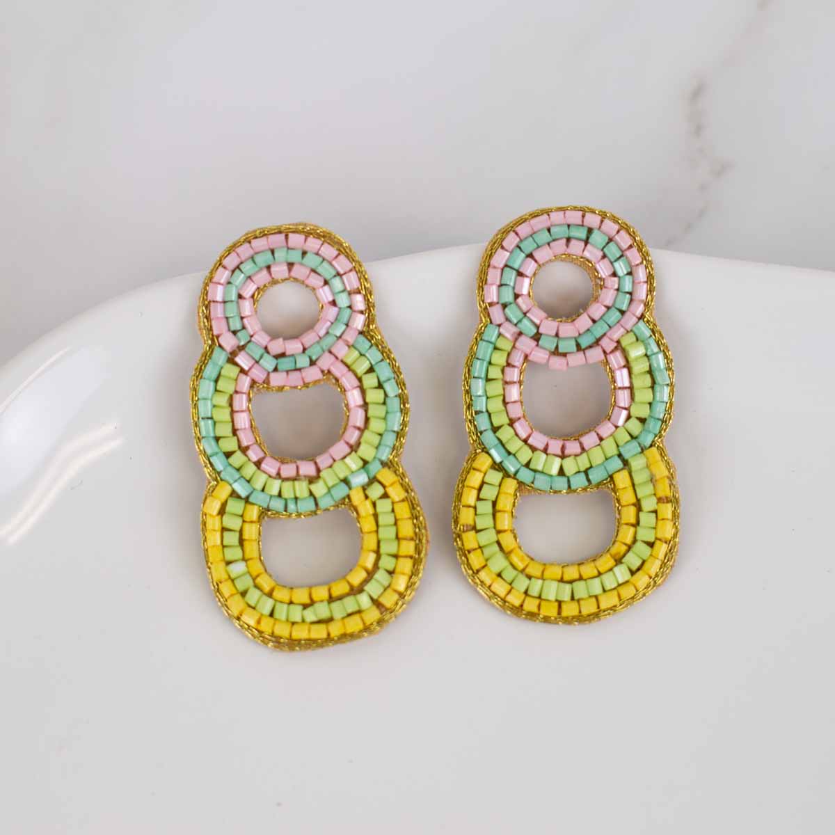 Pascala Beaded Earrings - Multi