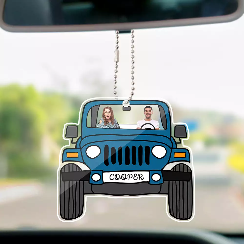 Personalized Off Road Car Photos Hanging Ornament - 12 Colors