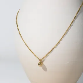 Rain Droplet Necklace - Brass