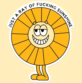 Ray of Fucking Sunshine Sticker