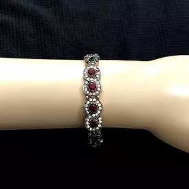 Red Crystal Gold Bracelet