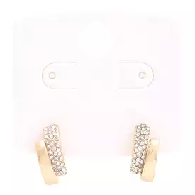 Rhinestone Metal Bar Earring