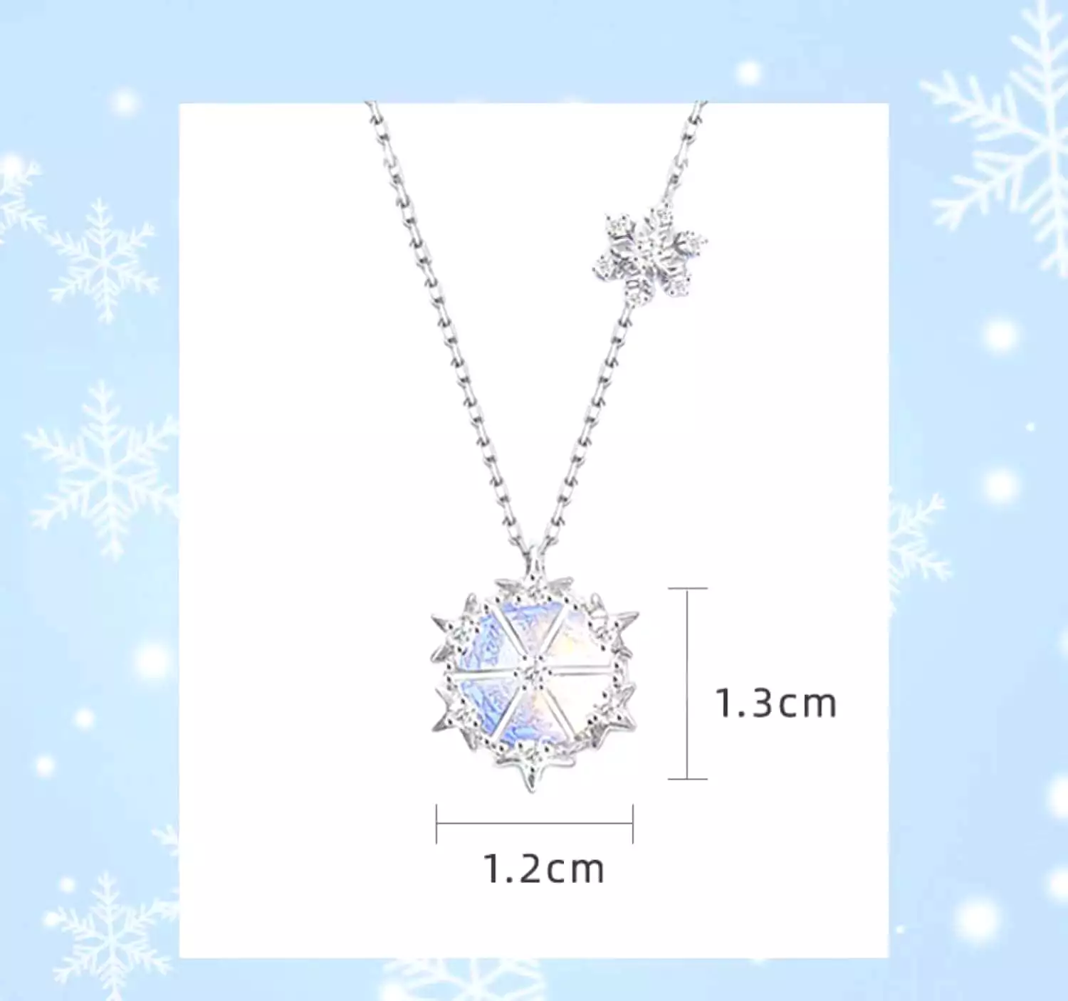 S925 Silver DREam Snow necklace (new year gift) BY8060