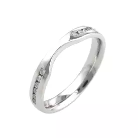 Shaped Diamond Wedding Band