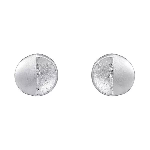 Silver Elegant Round Earring Stud