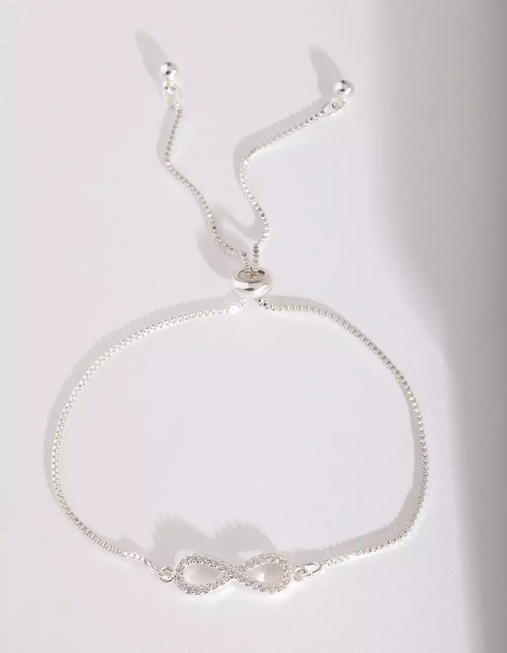 Silver Infinity Diamante Bracelet