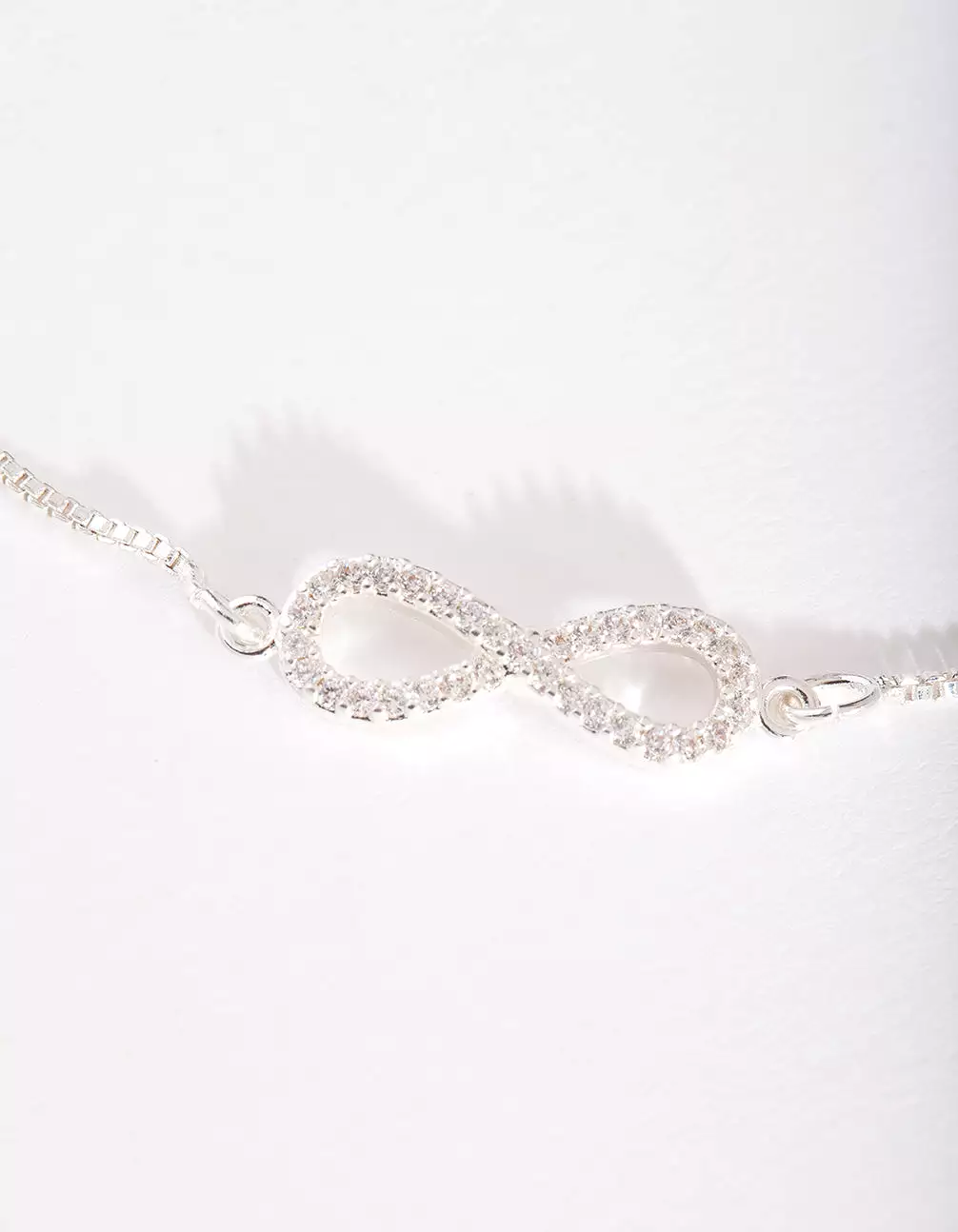 Silver Infinity Diamante Bracelet