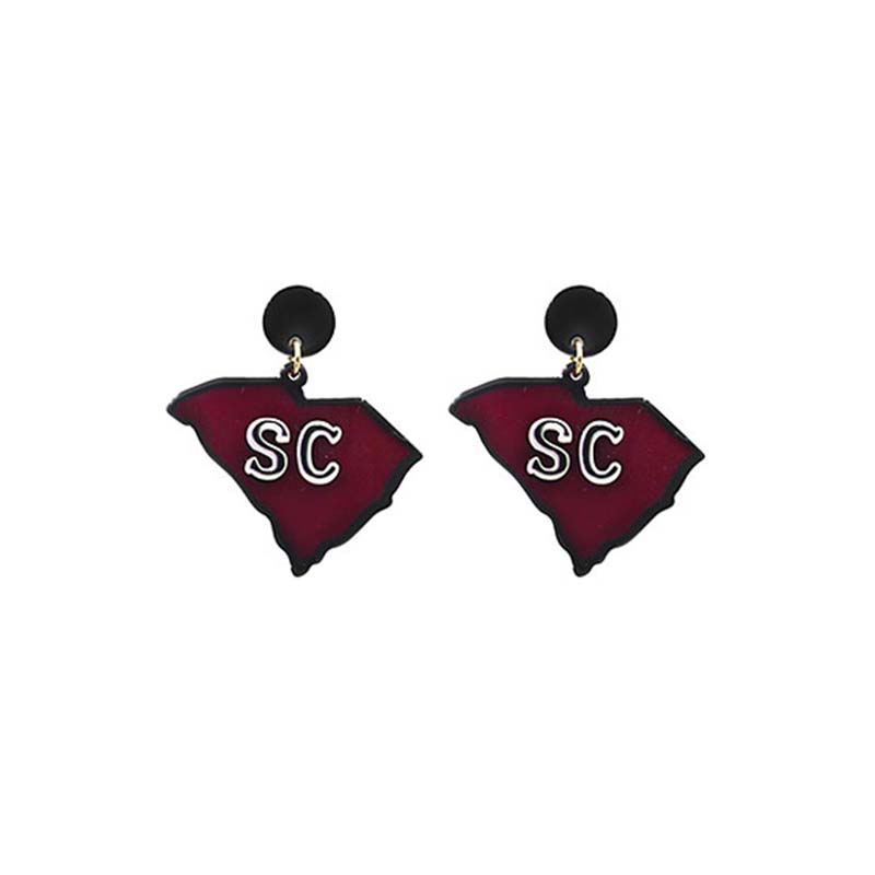 South Carolina State Map Earrings