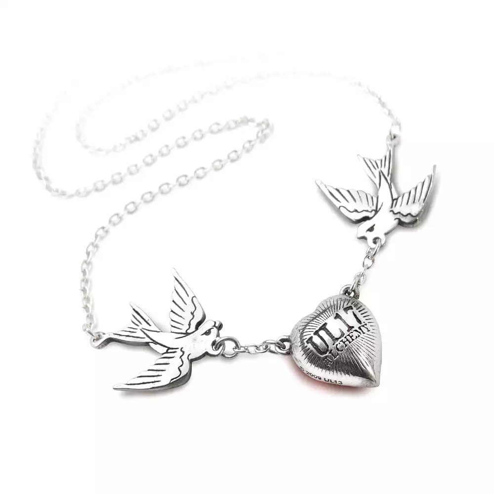 Swallow Heart Necklace