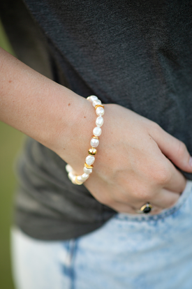 The Margaret Pearl Bracelet by Annie Claire Designs