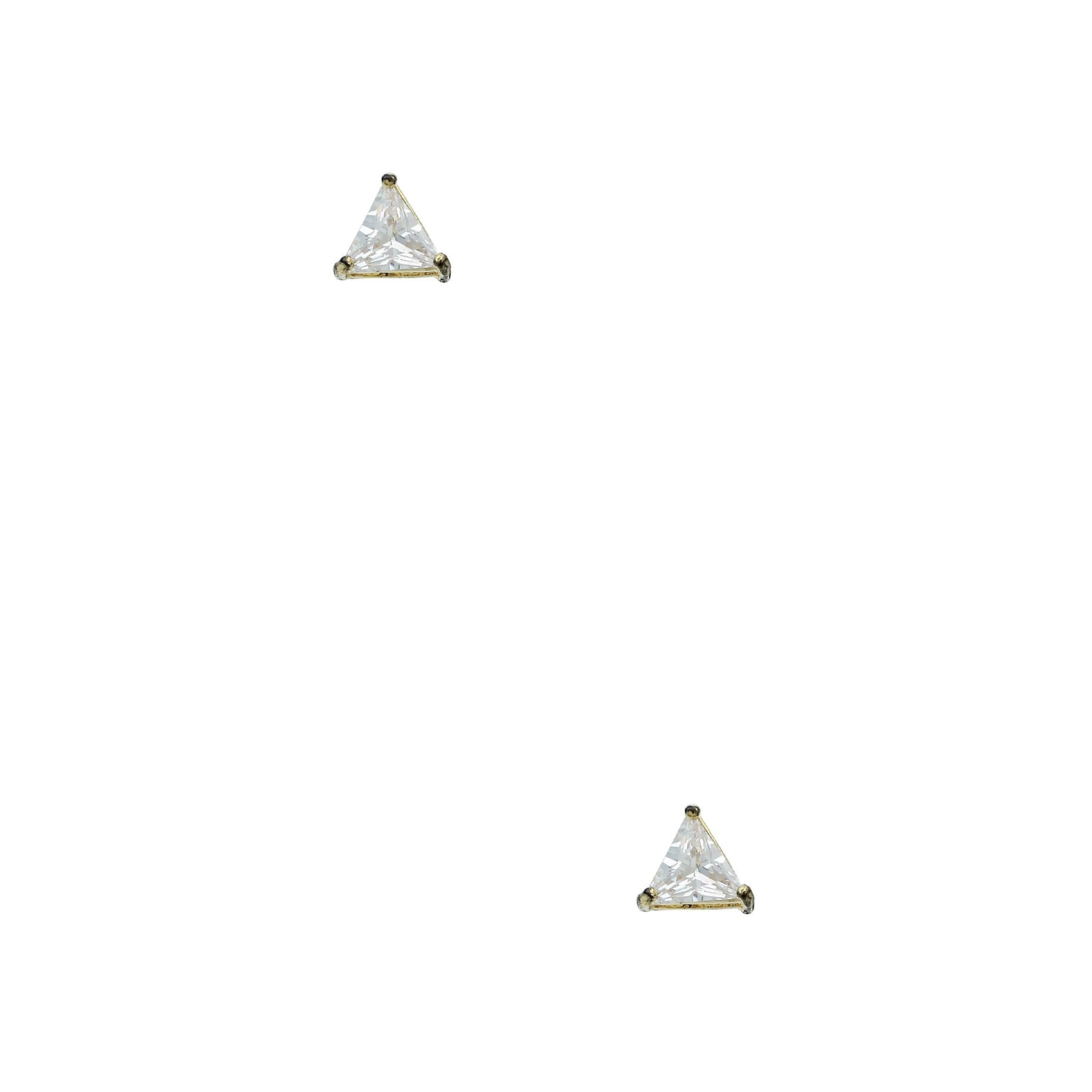 Triangle 7mm Crystal Stud Earring