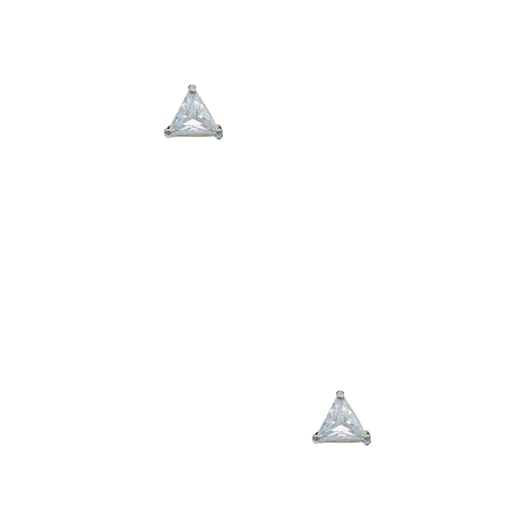 Triangle 7mm Crystal Stud Earring