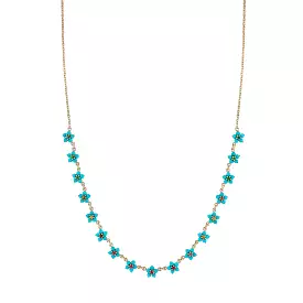 Turquoise and Tourmaline Aurora Necklace