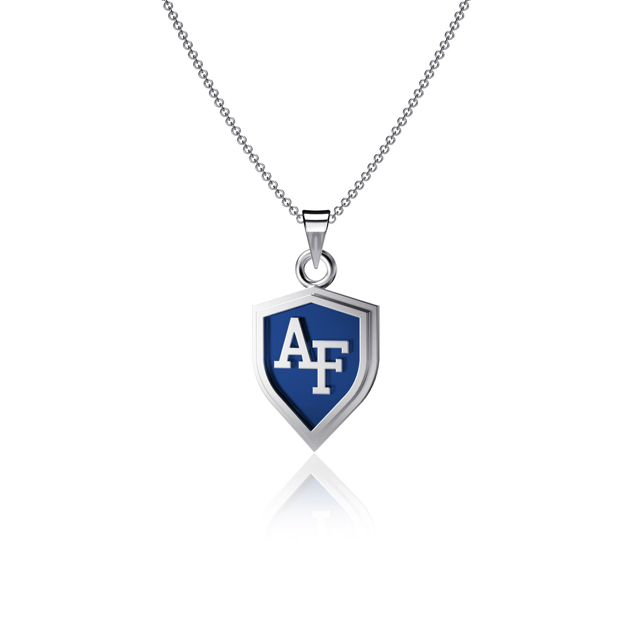 US Air Force Shield Pendant Necklace - Enamel