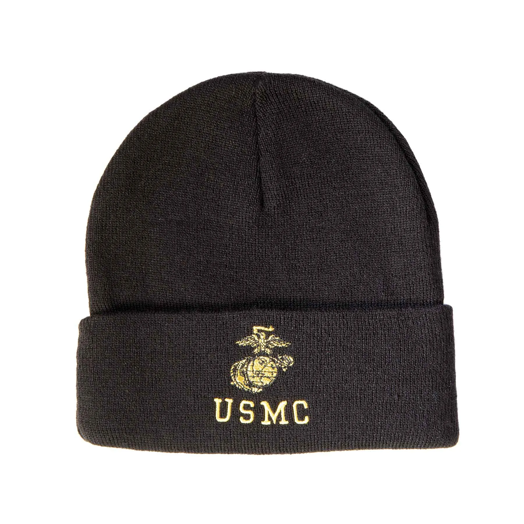 USMC Beanie With Gold Eagle, Globe, and Anchor