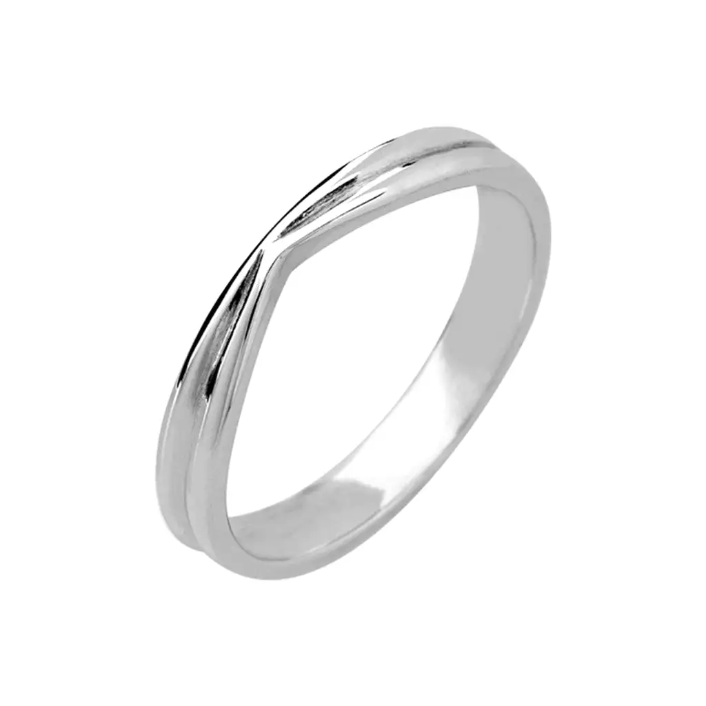 V Shape Wedding Band