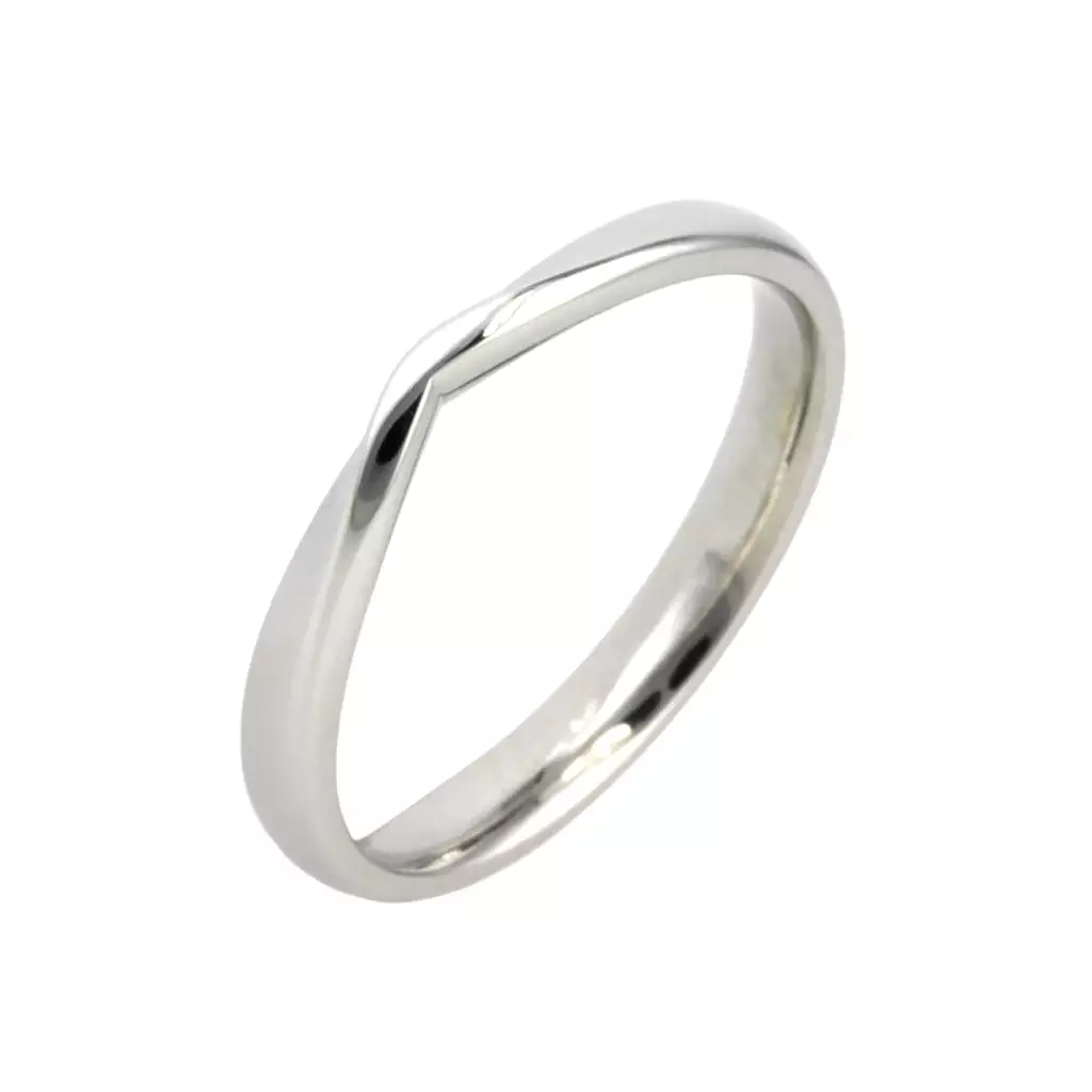 V Shape Wedding Band