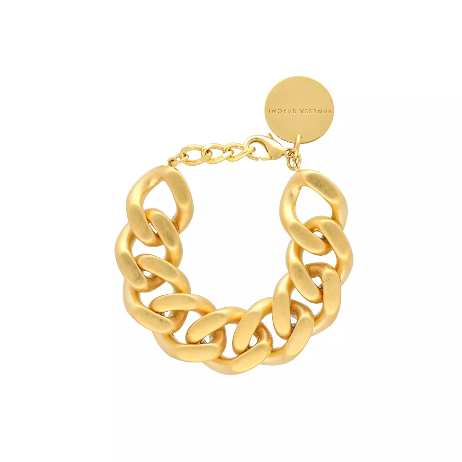 Vanessa Baroni Flat Chain Gold Vintage Bracelet