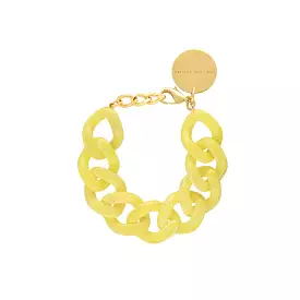 Vanessa Baroni Flat Chain Iced Yellow Bracelet