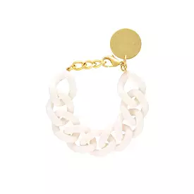 Vanessa Baroni Flat Chain White Bracelet