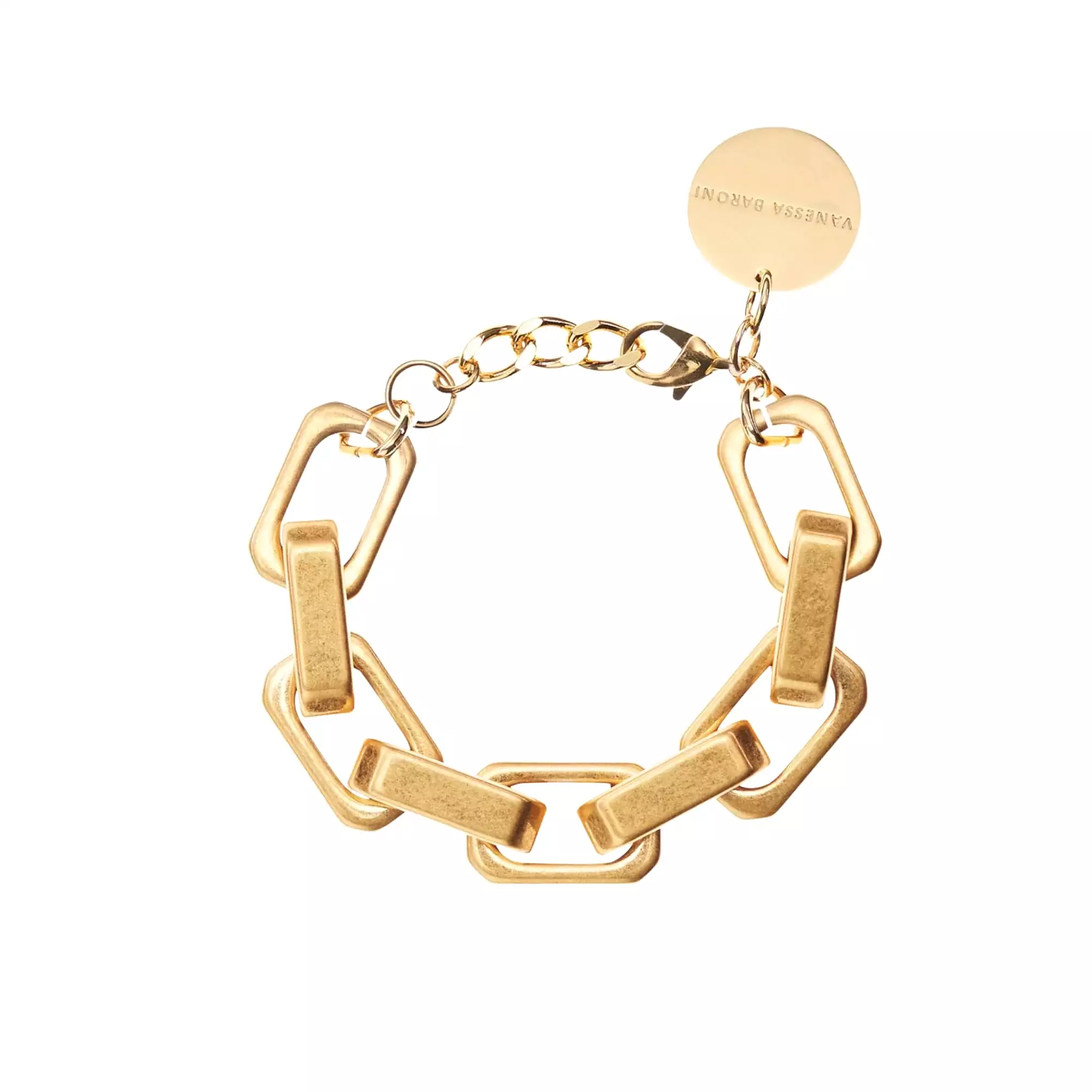 Vanessa Baroni Tank Vintage Gold Bracelet