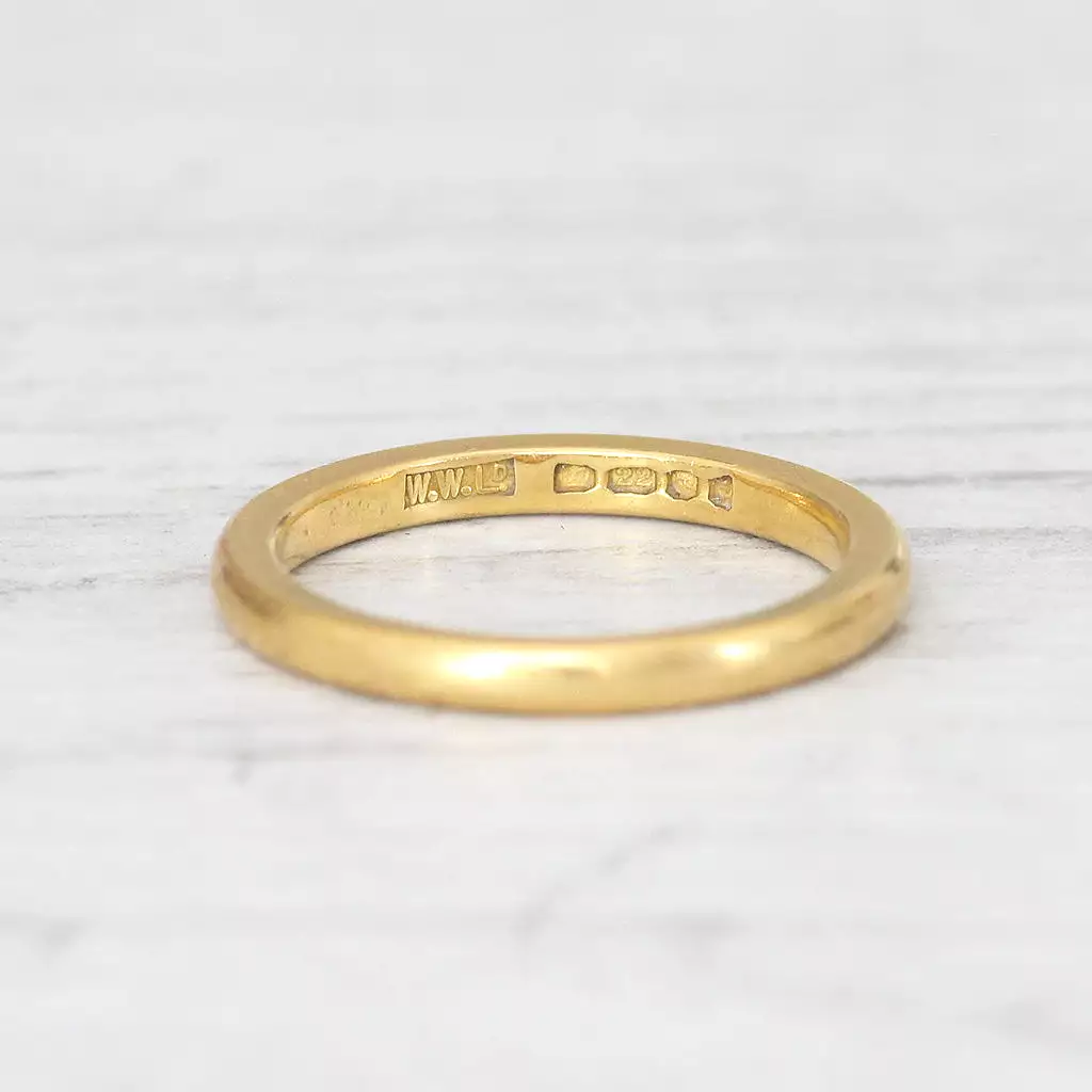 Vintage 22ct Gold Wedding Band