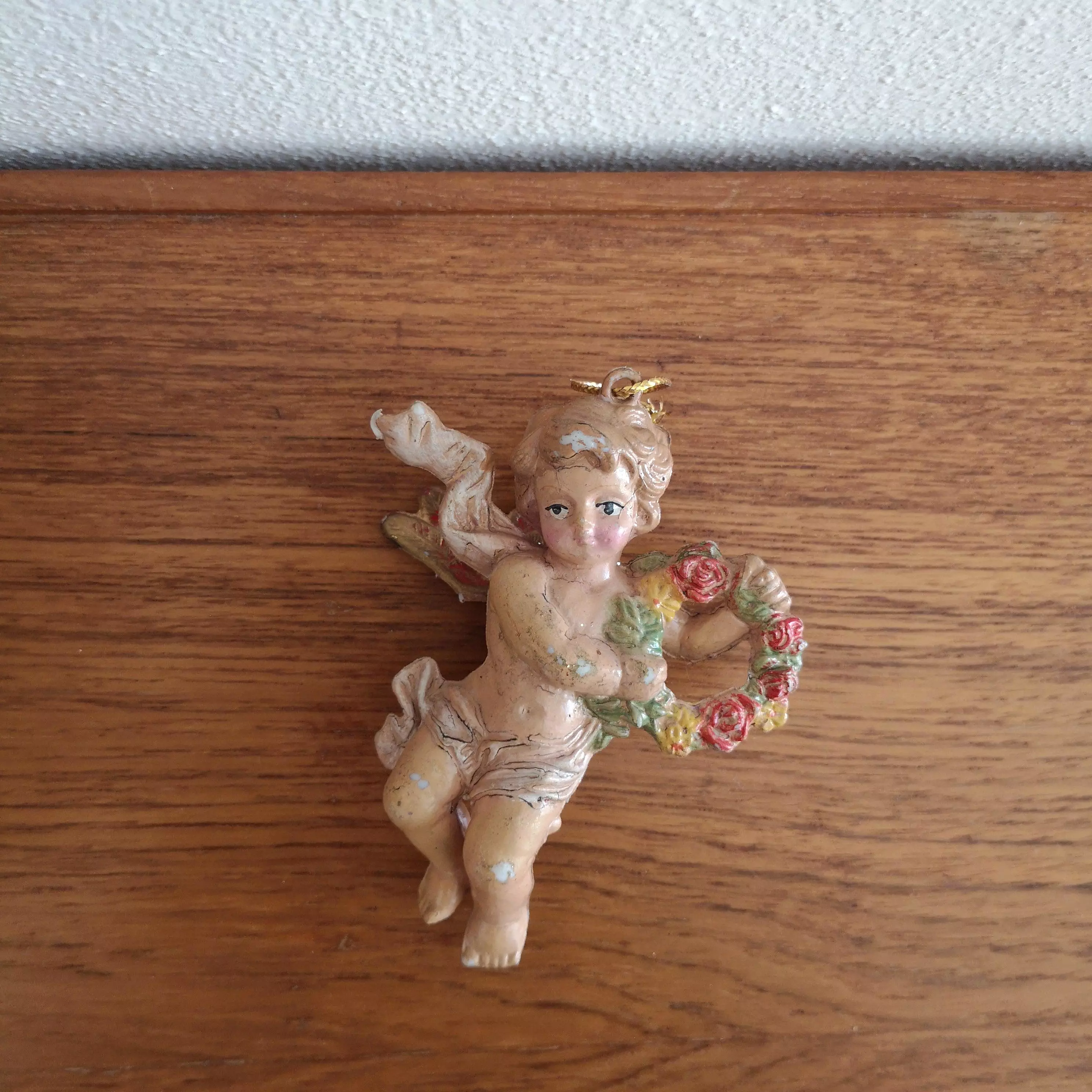 Vintage christmas ornament angel A