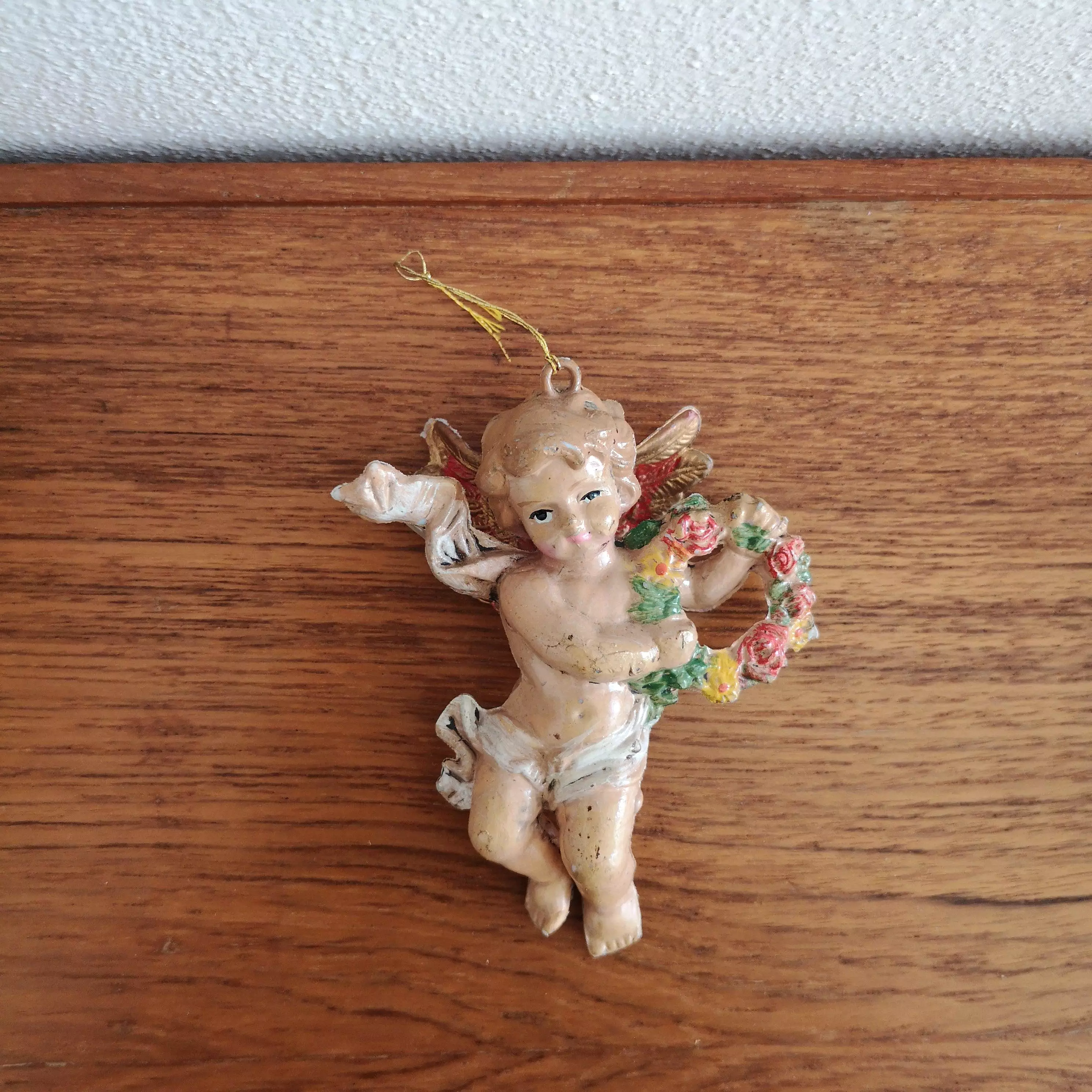 Vintage christmas ornament angel C