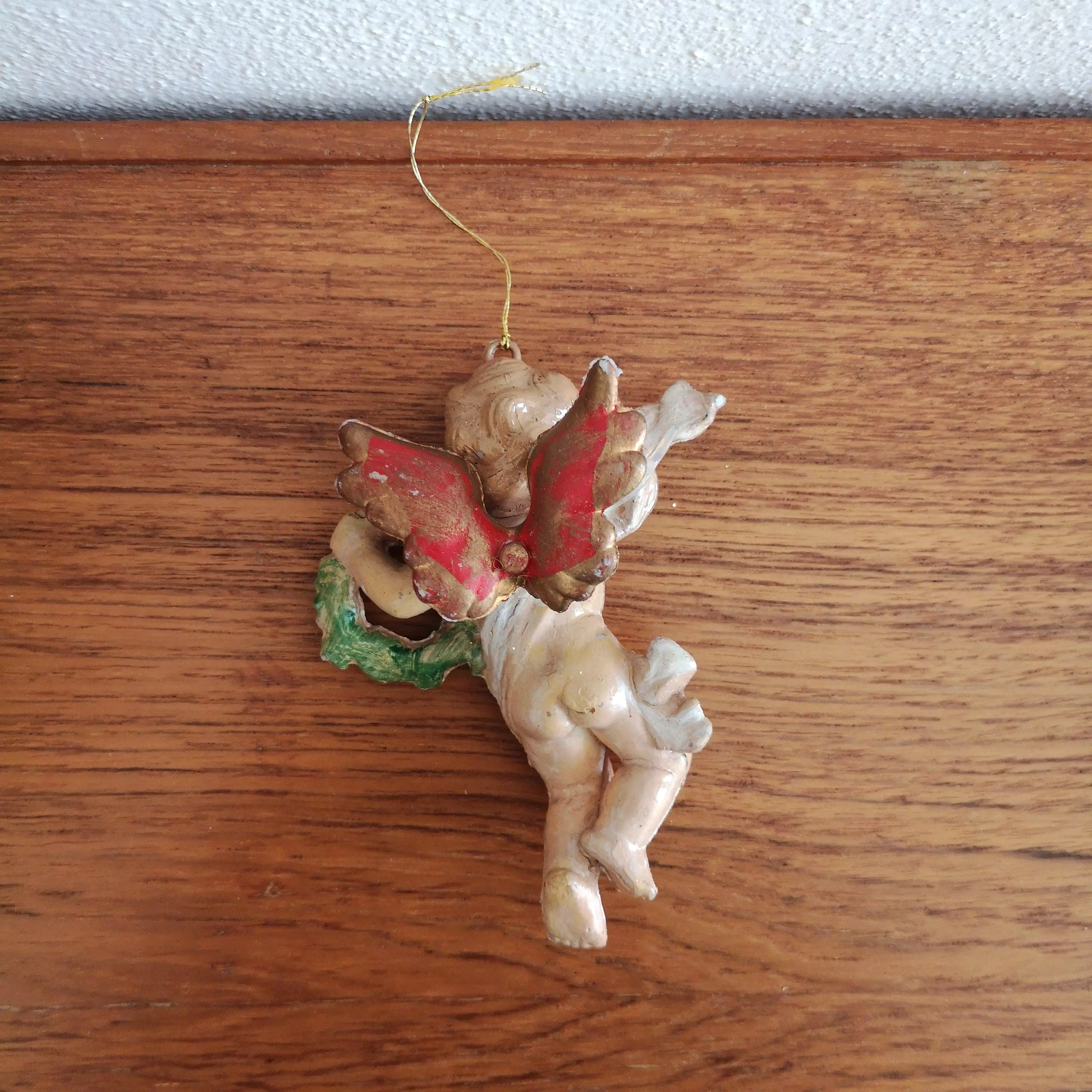 Vintage christmas ornament angel C